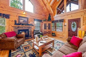 TV connectée, cheminée