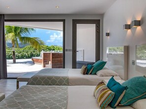 5 habitaciones, tabla de planchar con plancha, internet y ropa de cama 