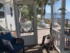 Terrace/patio - Coastal Adventures Waterfront! (Carrabelle)