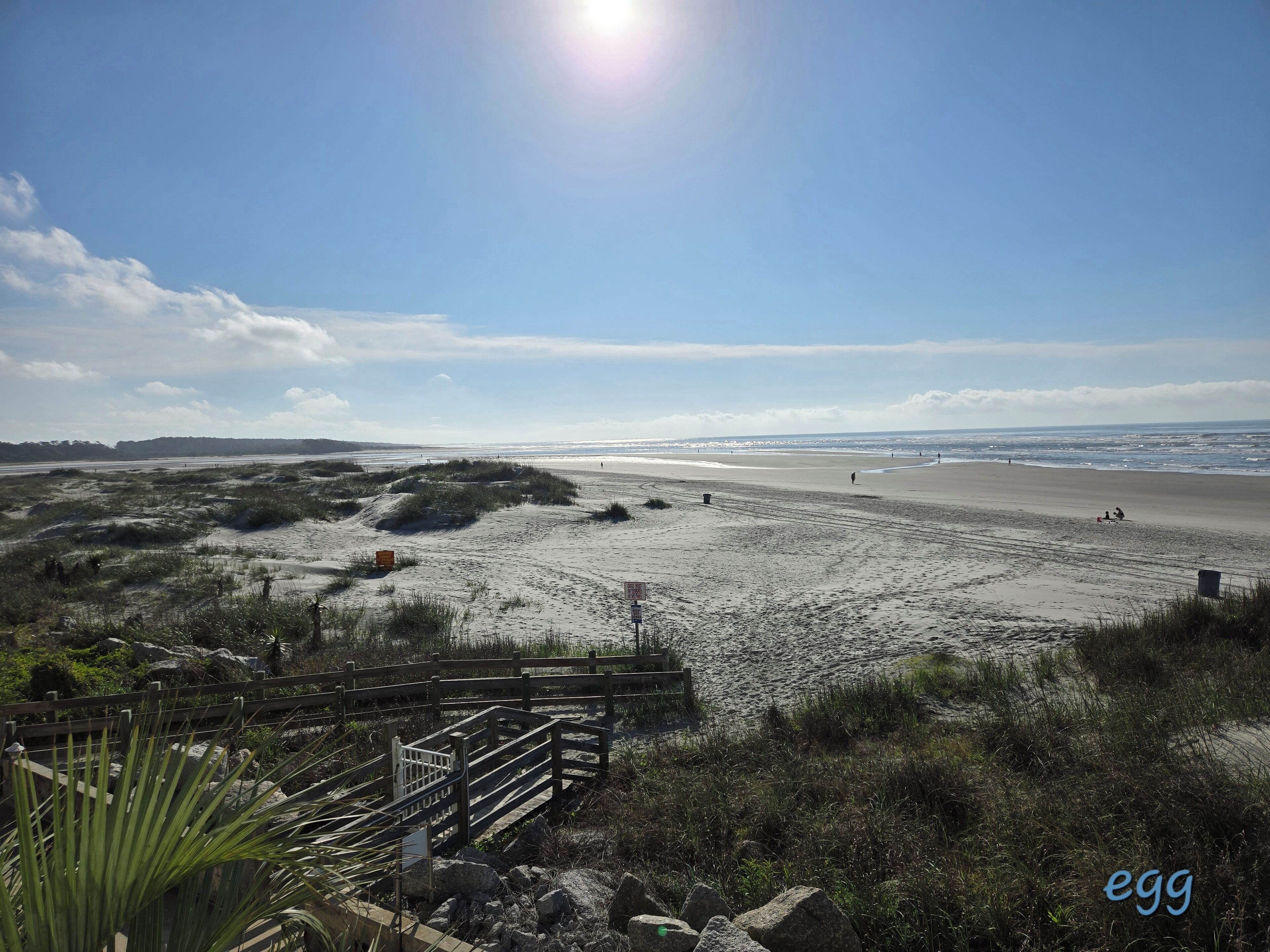 Ocean front.  View of the Point from 2nd floor balcony.   