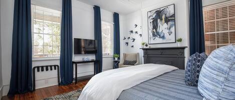 2 chambres, fer et planche à repasser, Wi-Fi, draps fournis
