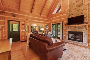 TV, fireplace, offices