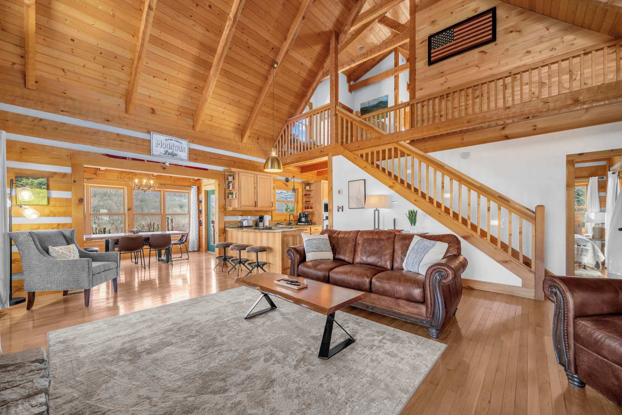 TV, fireplace, offices