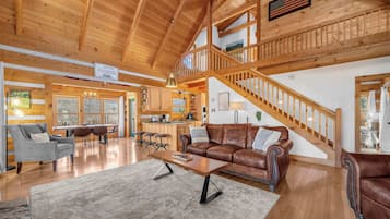 TV, fireplace, offices