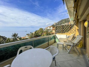 Outdoor dining - Le Cap Vert 2Pers Sea View Swimming Pool Parking (Roquebrune-Cap-Martin)