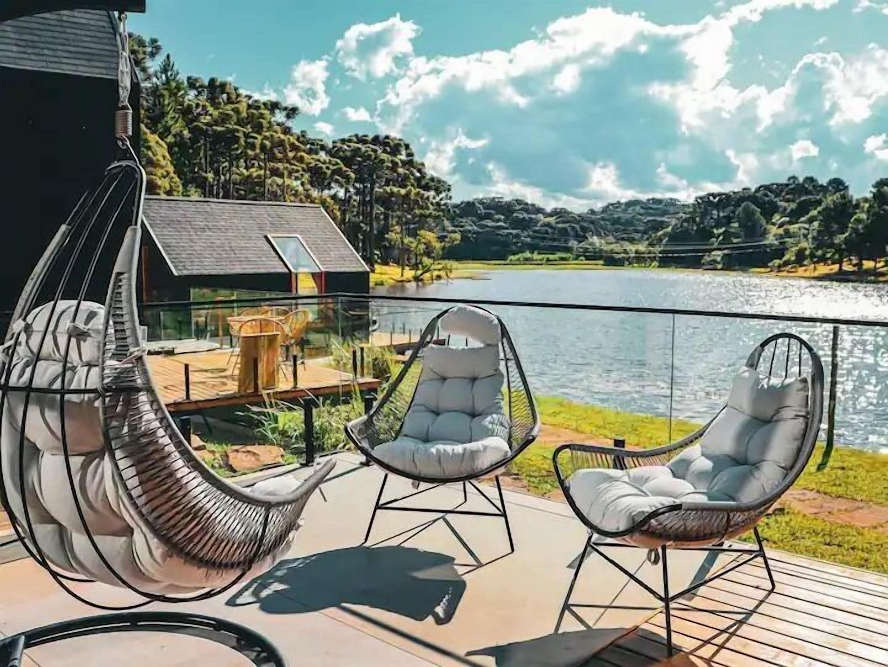 Lake House Família Frente Lago | Vista para o lago