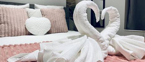 1 غرفة نوم وواي فاي وملاءات أسرّة