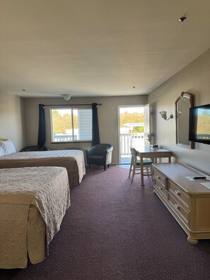 Standard Double Room, 2 Queen Beds | Desk, iron/ironing board, free WiFi, bed sheets