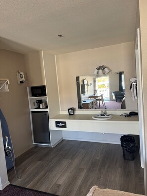 Standard Double Room, 2 Queen Beds | Desk, iron/ironing board (on request), WiFi (free), bed sheets - Bayview Inn (Crescent City)