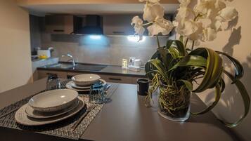 KĂŒhlschrank, Mikrowelle, Ofen, Herdplatte