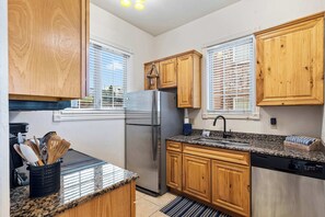 Condo, Multiple Beds, Balcony, Mountain View (Cliffside Lake Retreat ) | Private kitchen | Coffee/tea maker