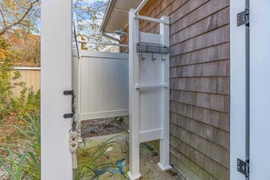 House, Multiple Beds, Patio, Garden View (Cappawack Cottage) | Property grounds - Cappawack Cottage Firepit & Private Beach Nearby (Mashpee)