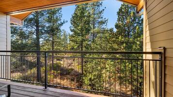 Condo, Multiple Beds, Fireplace, Garden View (Pine Haven Lodge) | Balcony