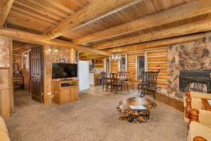 Cabin, Multiple Beds, Patio, Mountain View (The Log Home) | Living area - The Log Home Quintessential Log Cabin in Ynp! (Yosemite National Park)