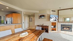 Condo, Multiple Beds, Fireplace, Mountain View (RiverView Retreat) | Dining - Riverview Retreat Picturesque 2 BDR in Resort! (Bend)