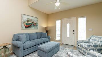 Townhome, Multiple Beds, Kitchen (Island Time) | Living area | 42-inch flat-screen TV with digital channels