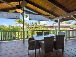 Huis, Meerdere bedden, balkon, uitzicht op tuin (He'eia Bay Paradise) | Buiten dineren