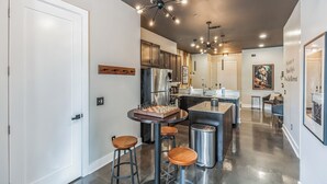 Condo, 1 King Bed | Private kitchen | Coffee/tea maker, fridge, microwave, oven - Music City's West End Retreat (Nashville)