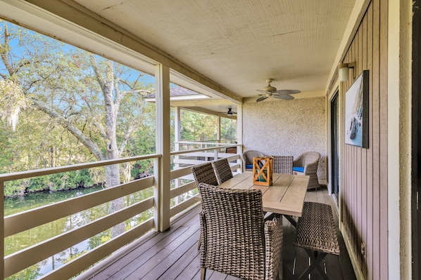 Condo, Plusieurs lits, balcon (Beautiful Hilton Head Island Oasis) | Vue du balcon