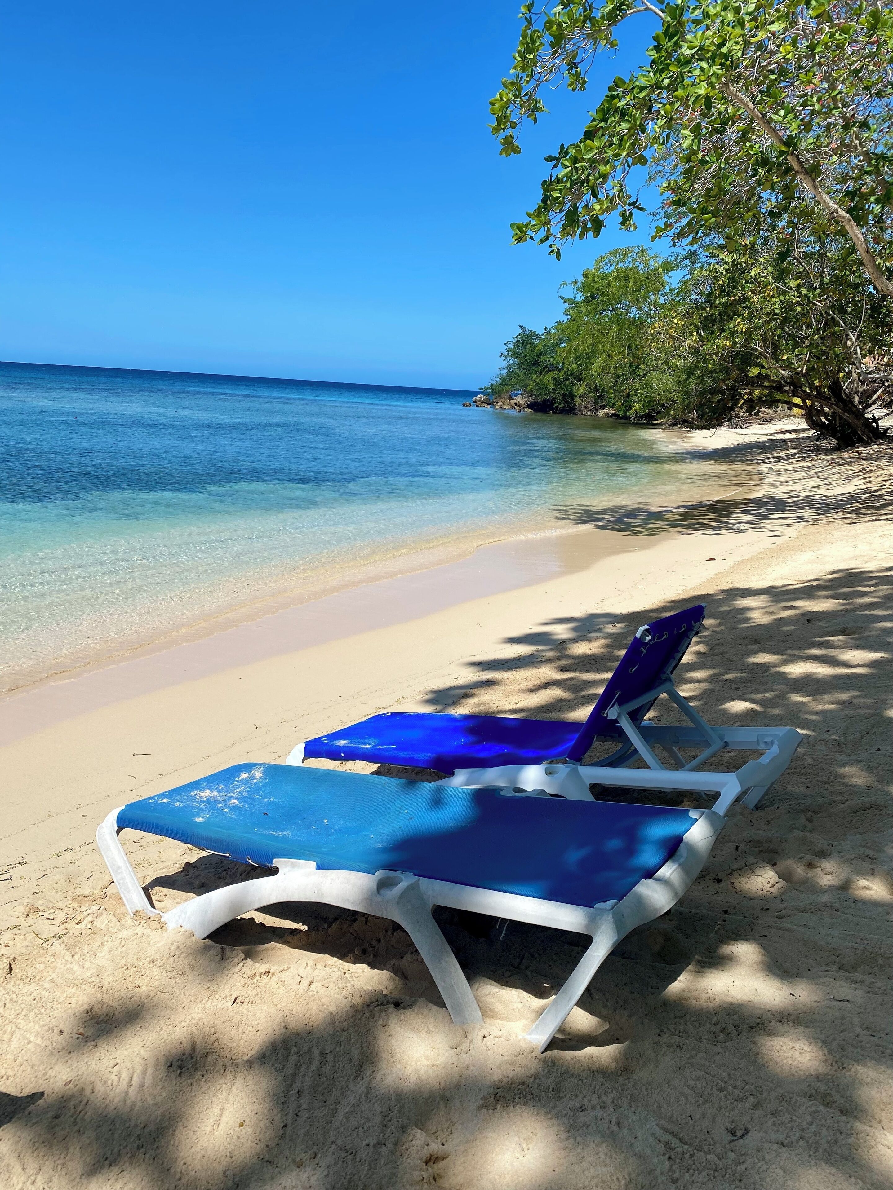 Sun loungers, beach towels