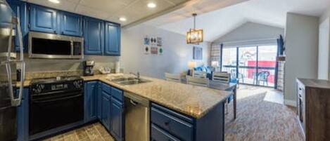 Microwave, oven, stovetop, dishwasher