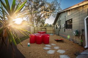 Property grounds - New! Saltwater pool home with hot tub, game room, and outdoor games! (Gainesville)