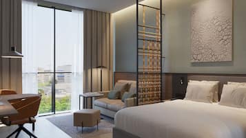 Premium bedding, pillowtop beds, in-room safe, desk
