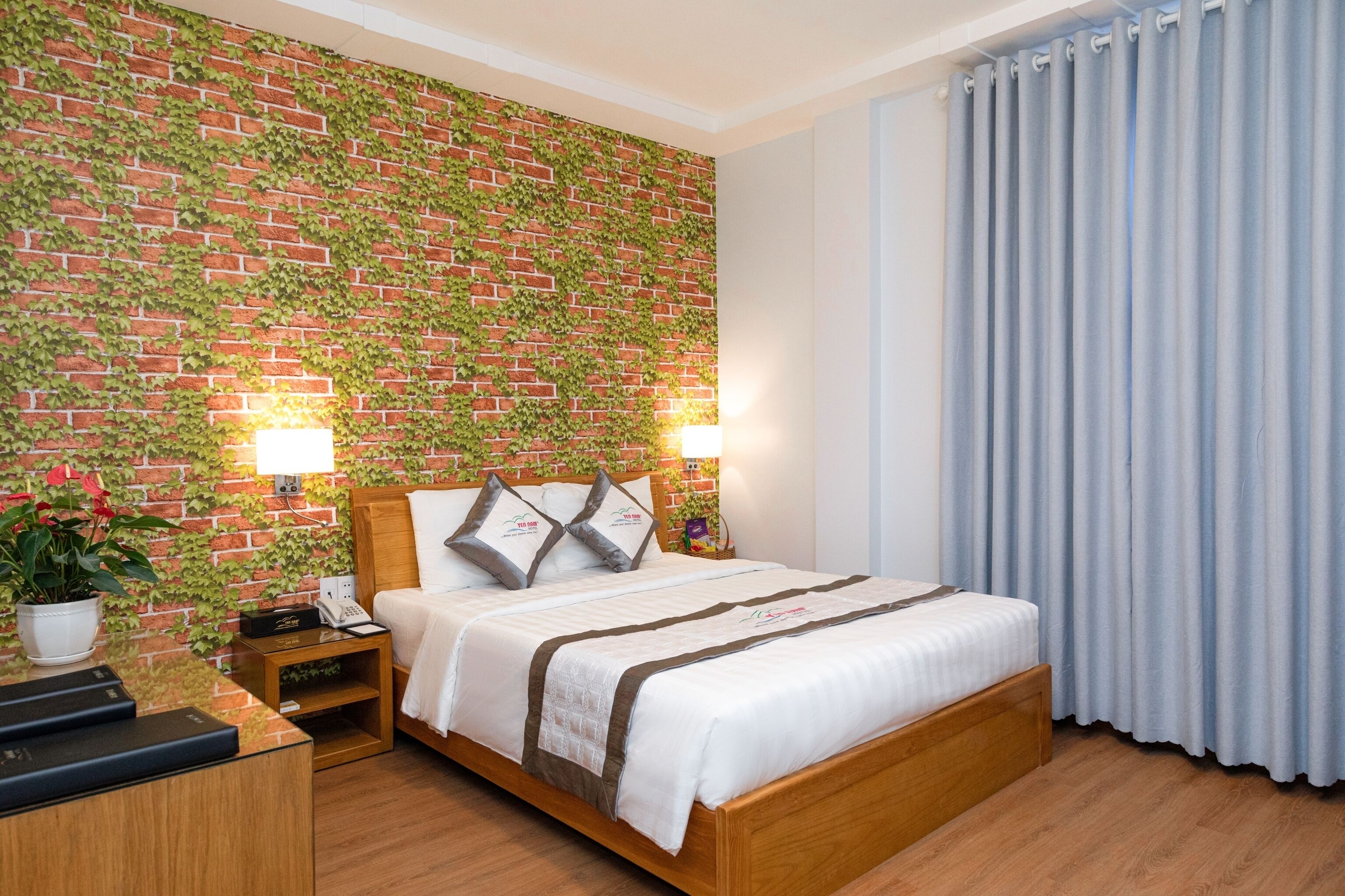 Dobbeltrom – deluxe | Skrivebord, blendingsgardiner, lydisolert og wi-fi (inkludert)