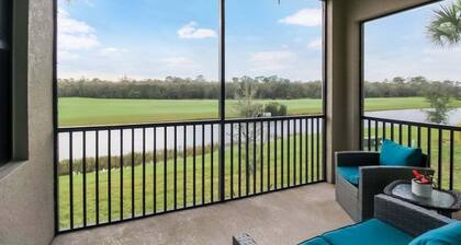 Enjoy lake and golf views from this Lakewood National condo - Sunsational
