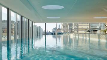Indoor pool, a heated pool
