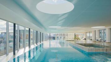Indoor pool, a heated pool