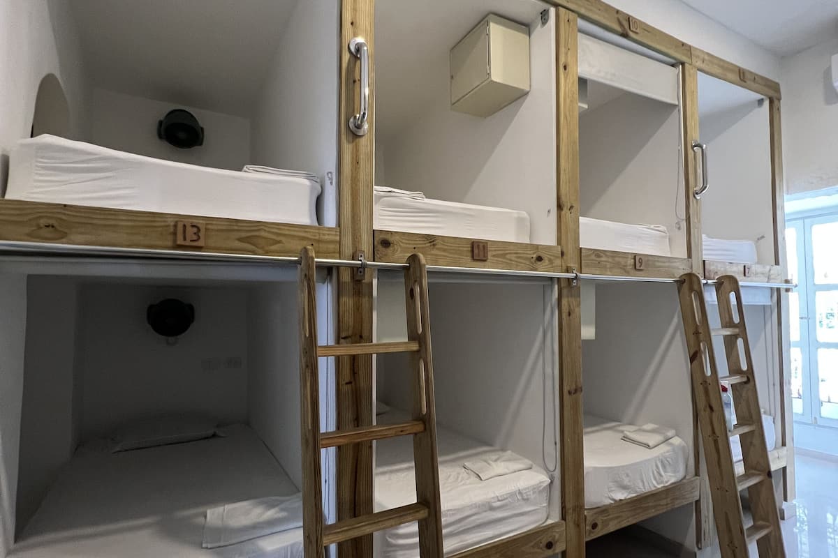Blackout curtains, free WiFi, bed sheets