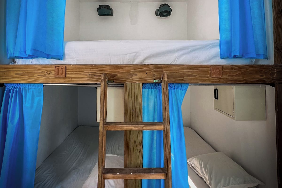 Blackout curtains, free WiFi, bed sheets