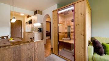 Classic Condo, 2 Bedrooms, Mountain View | Living area | Heated floors