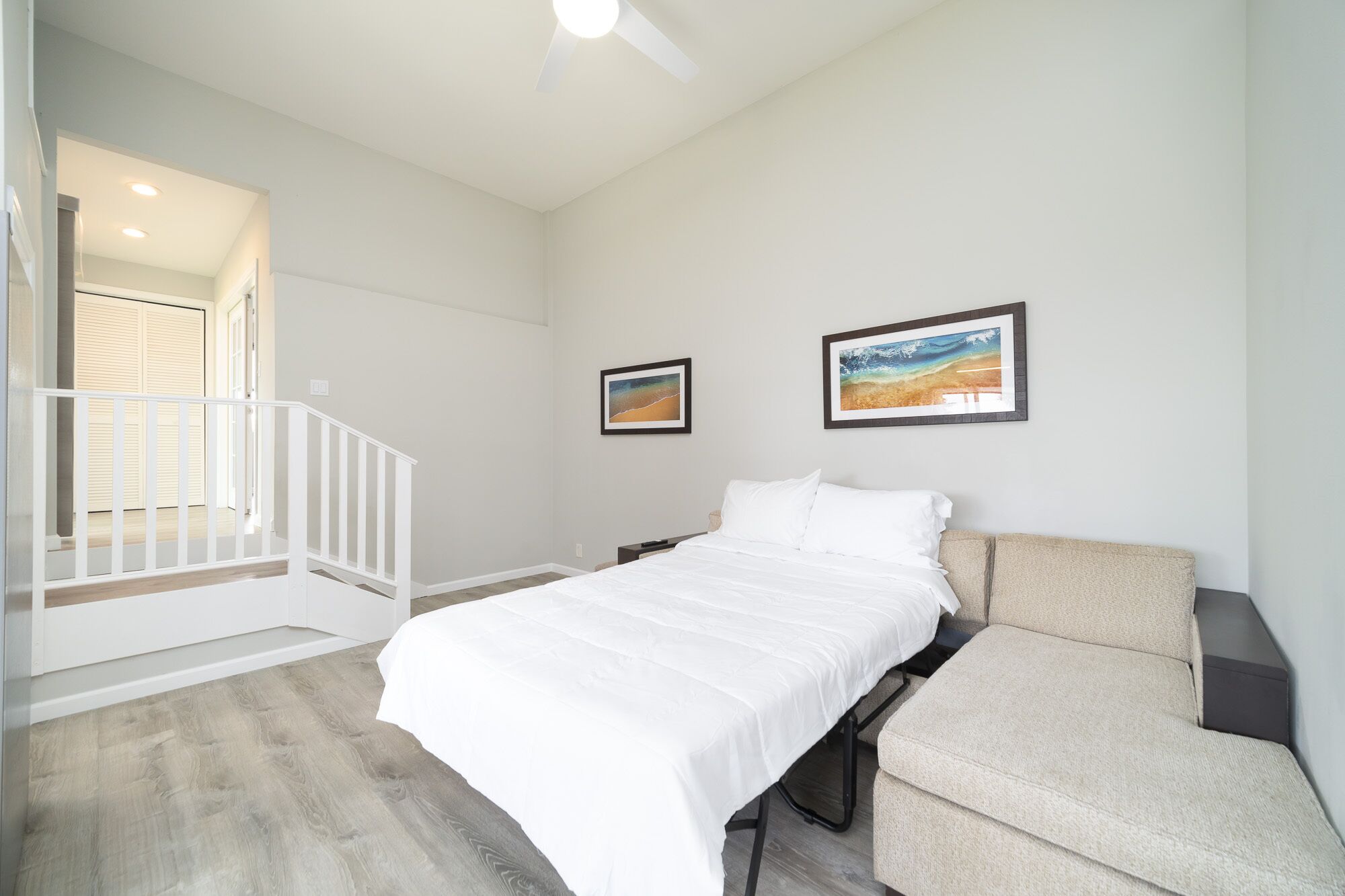 2 bedrooms, iron/ironing board, travel crib, WiFi