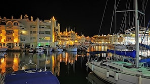 Stunning marina views from the building's balconies.