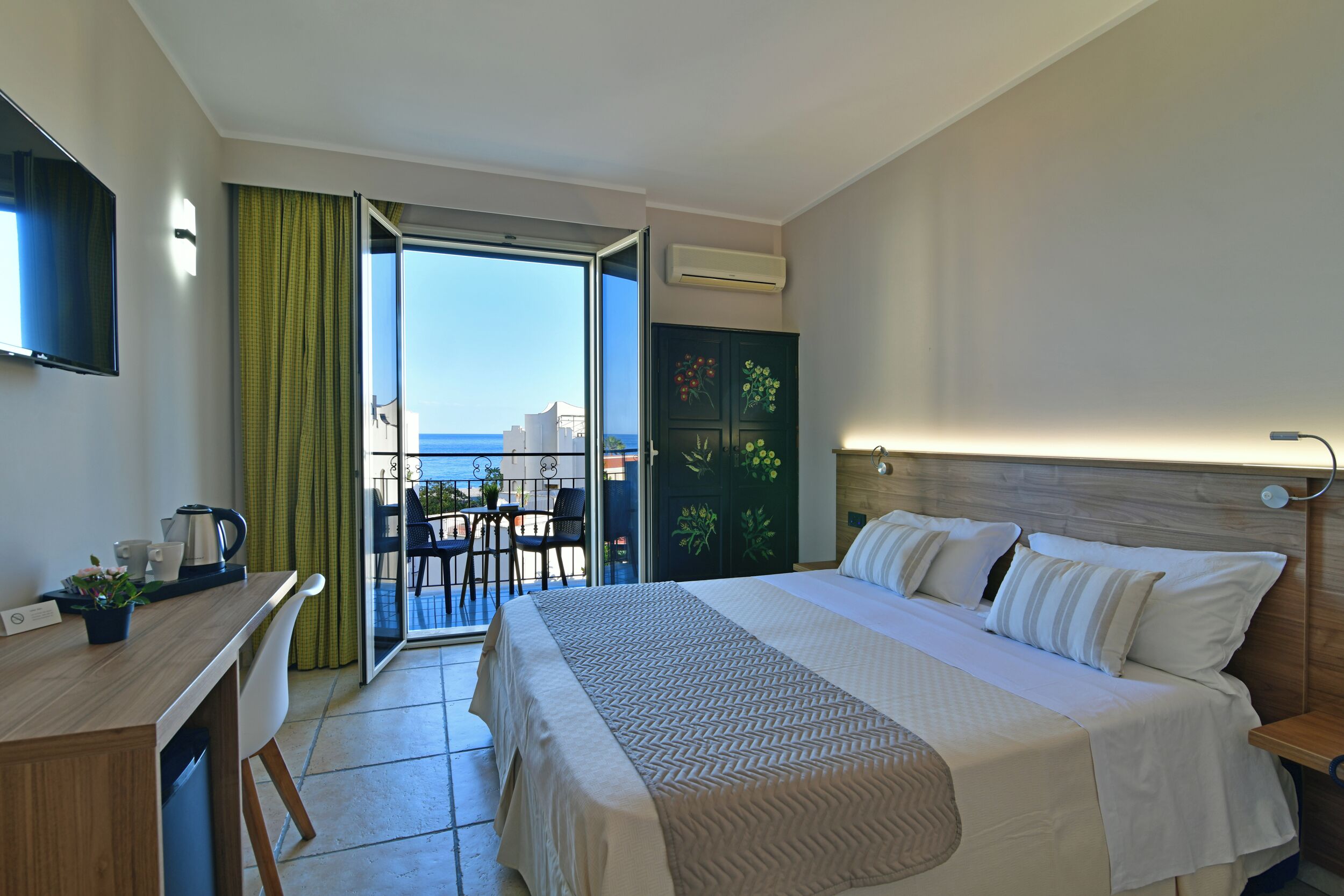 Superior Double or Twin Room, Balcony, Sea View | In-room safe, iron/ironing board, free WiFi
