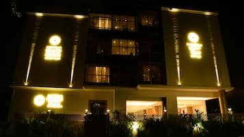 Front of property – evening/night