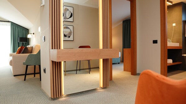 Apartament Comfort | 1 dormitori, caixa forta a l'habitació i escriptori