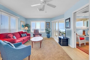 Smart TV - Out of the Blue | 180° Oceanfront Views + Rooftop Deck | Port O Call (Isle of Palms)