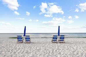 Accommodatie ligt op het strand