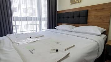 Apartemen Keluarga | 1 kamar tidur, kedap suara, dan seprai linen
