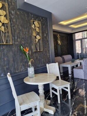 Shower, free toiletries, hair dryer, slippers