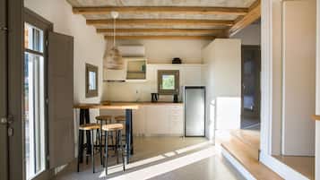 Family Villa, 2 Bedrooms, Non Smoking, Hill View | Private kitchen | Full-sized fridge, espresso maker, coffee/tea maker, electric kettle