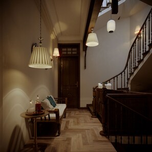 Executive Double Room | Living area | Fireplace - La Belle Maison (Hanoi)