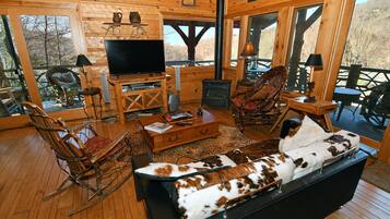 TV, fireplace, stereo