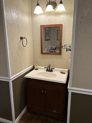 Towels, soap, toilet paper