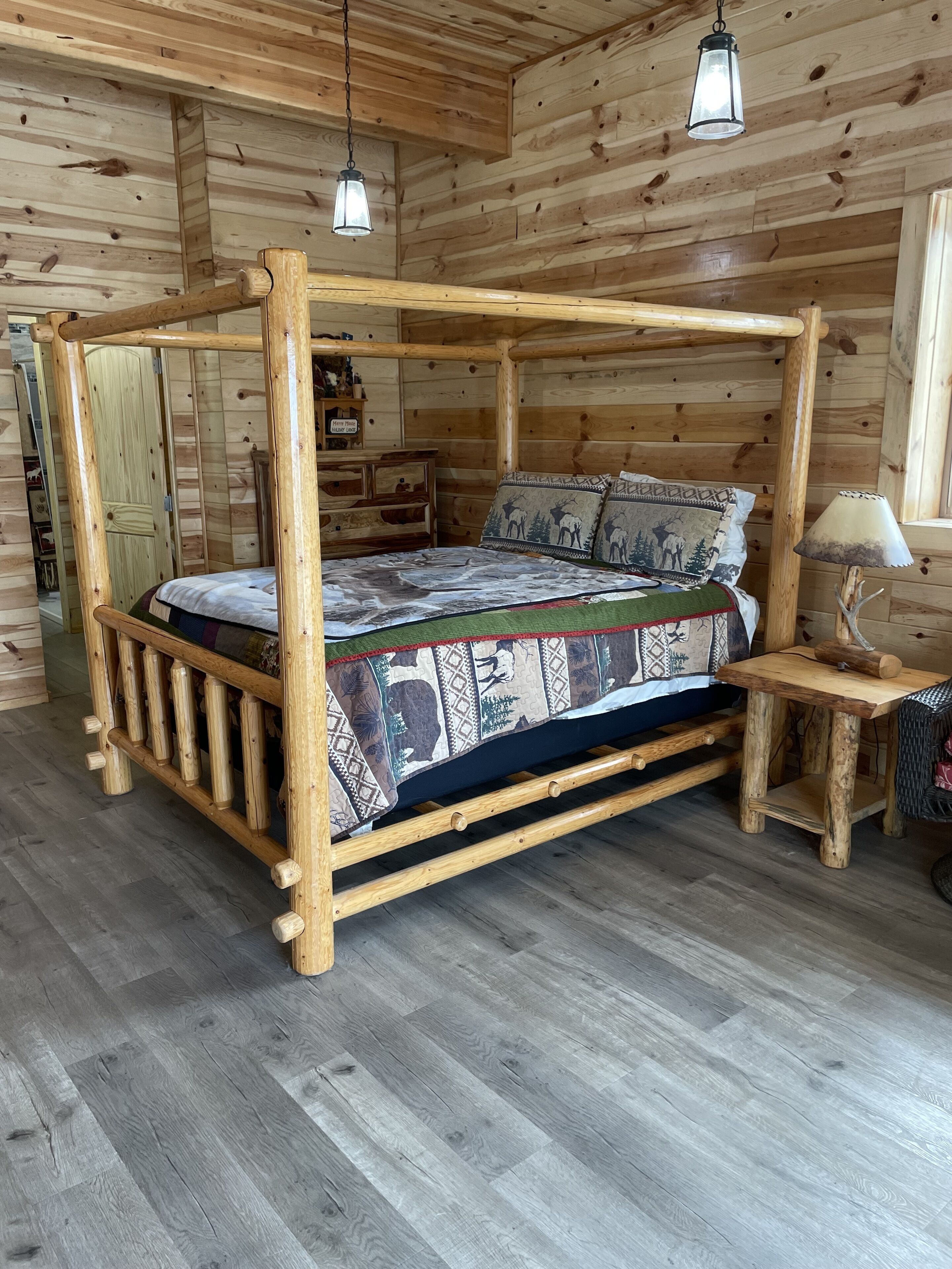Spacious master suite in basement of log home.  10 minutes from Moscow! 