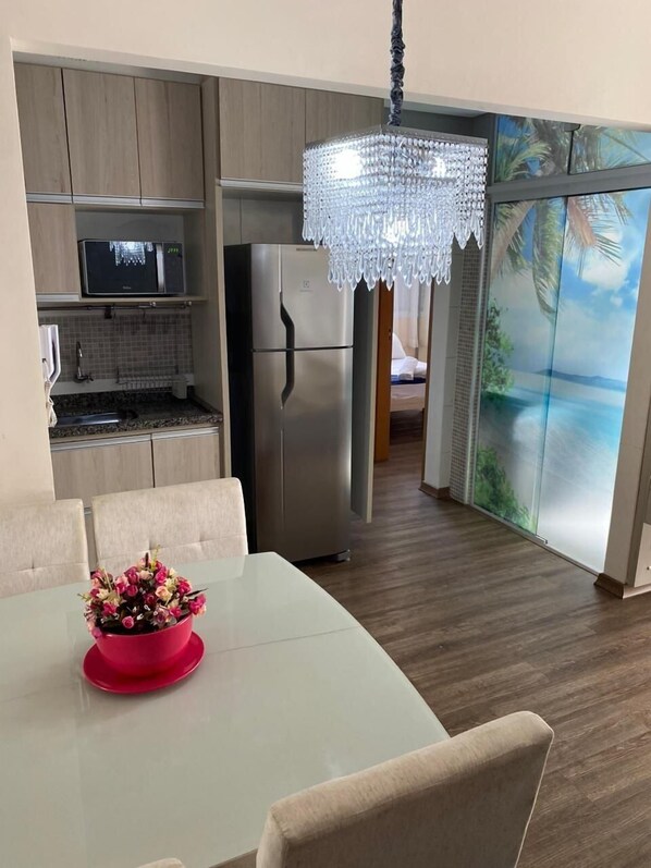 Apartment | Private kitchen - Apartamento Jardim Das Palmeiras (Ubatuba)