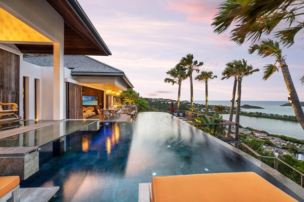 A heated pool